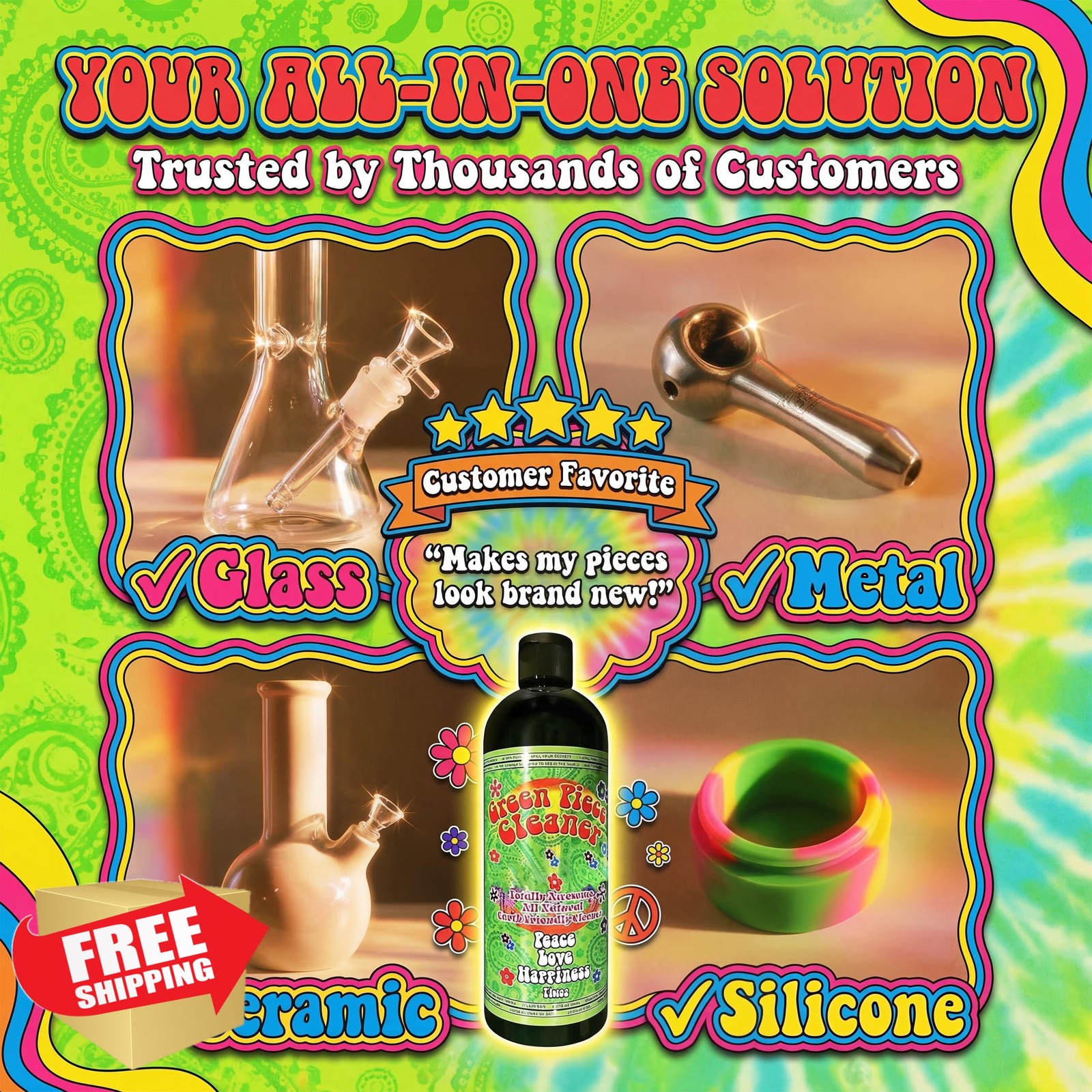 Green Piece 16 Fl Oz (Pack of 2) cleaner