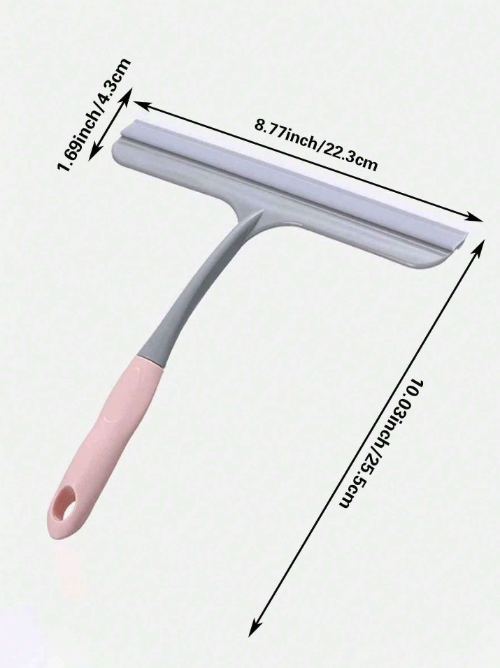 Silicone Glass Scraper with Anti-Slip Handle for Window and Glass Cleaning Tool