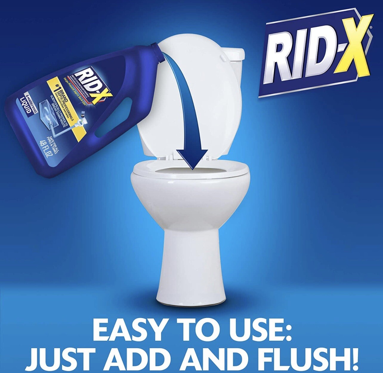 RID-X Septic Treatment, 6 Month Supply Of Liquid, 48 oz