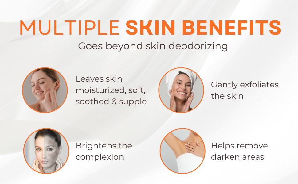 Persimmon Soap Bar for Body Odor Control – Purifying Deodorizing Body Wash with