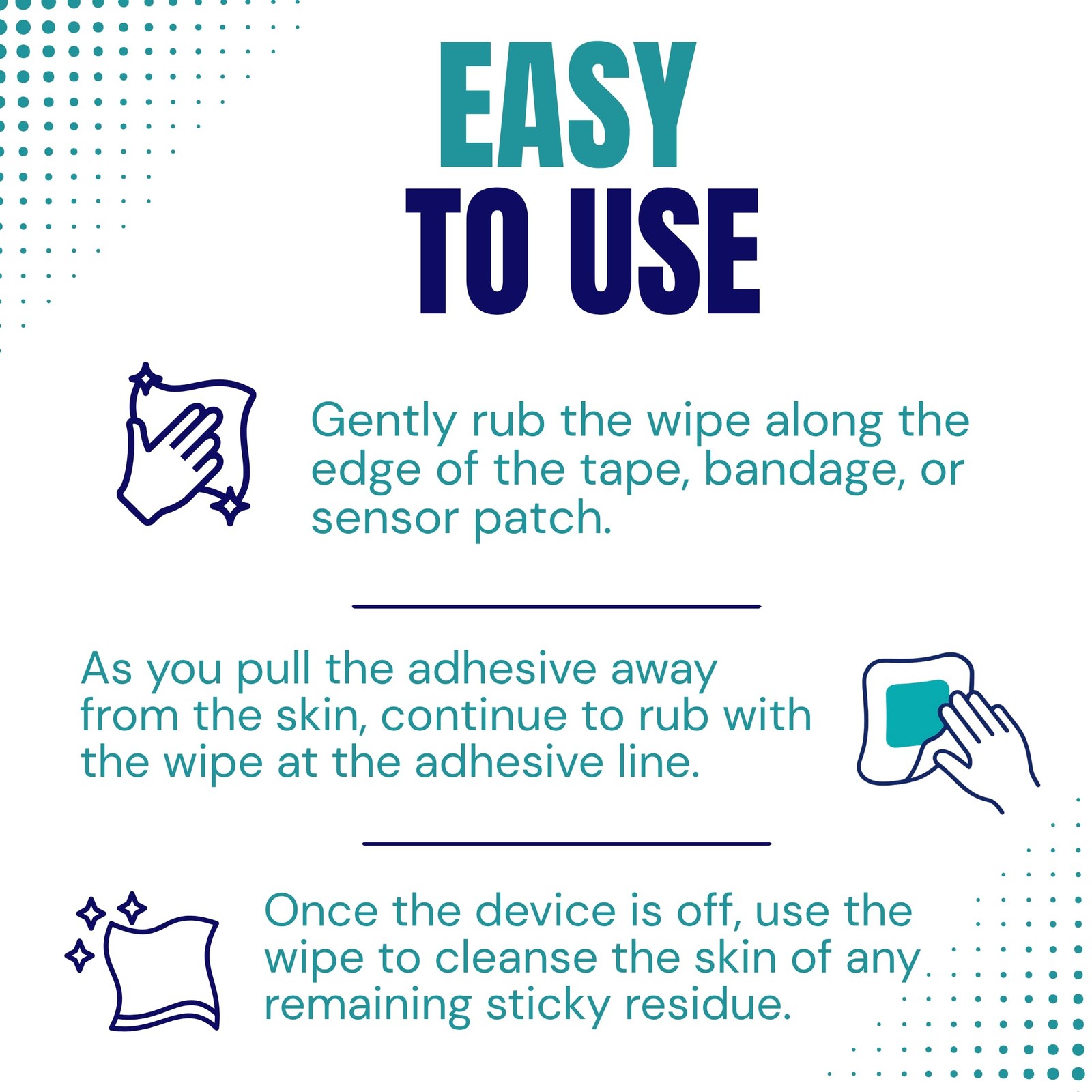 Trms408W – Tacaway Adhesive Remover Wipe, Non-Acetone, 50/Box