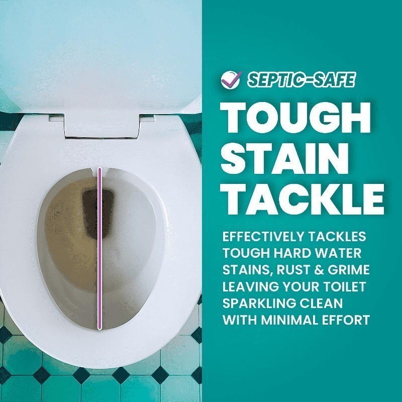Lemon Toilet Cleaner Dissolvable Sheets Eco-Friendly Septic Safe 30 Count New