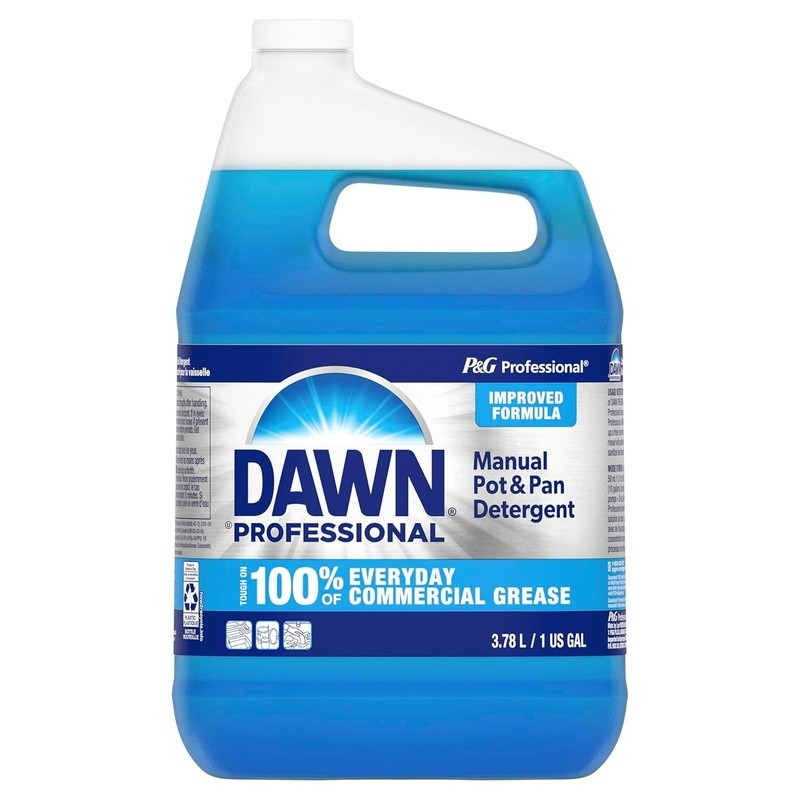 Professional Dish Detergent Grease Cleaning Liquid Unscented 128 Sinks 5 Gallon