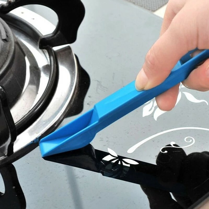 2 Colors Window Groove Cleaning Brush with Cleaning Dustpan Screen Window