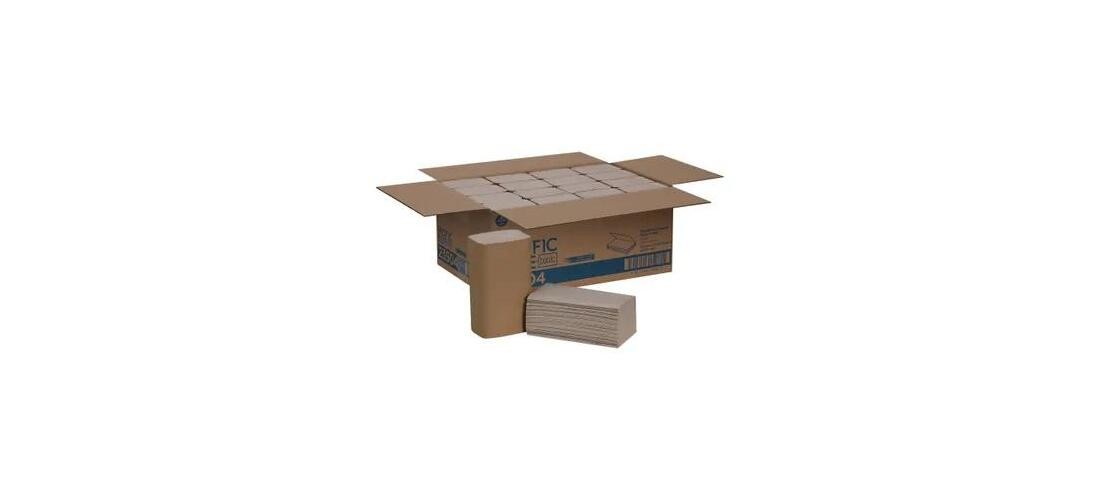 Brown S-Fold Recycled 3rd Party Paper Towel – pack of 16