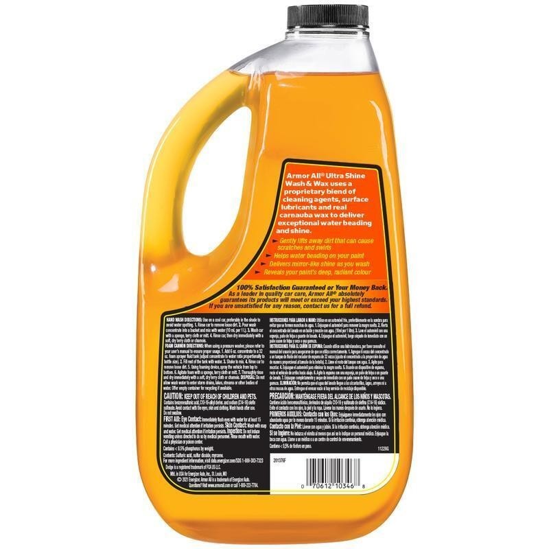 Car Wash Wax Ultra Shine Mirror-Like Finish Foam Cleaner 64oz Non-Corrosive New