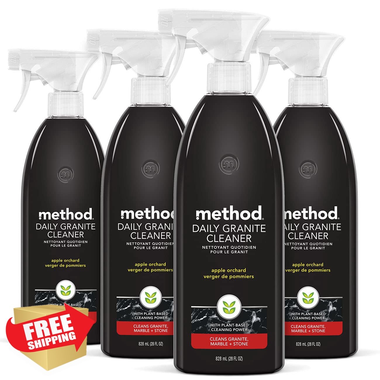 Method Granite Cleaner Apple Orchard 28oz Pack of 4