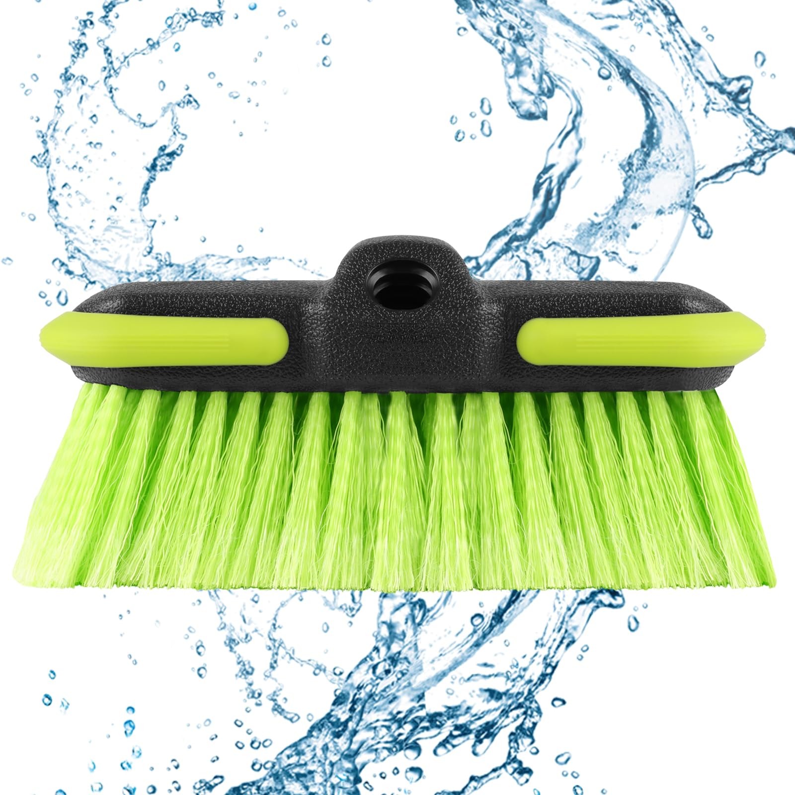 Liqmeivre Car Wash Brush Head 8″, Scrub Brush Attachment for Extension Pole, …