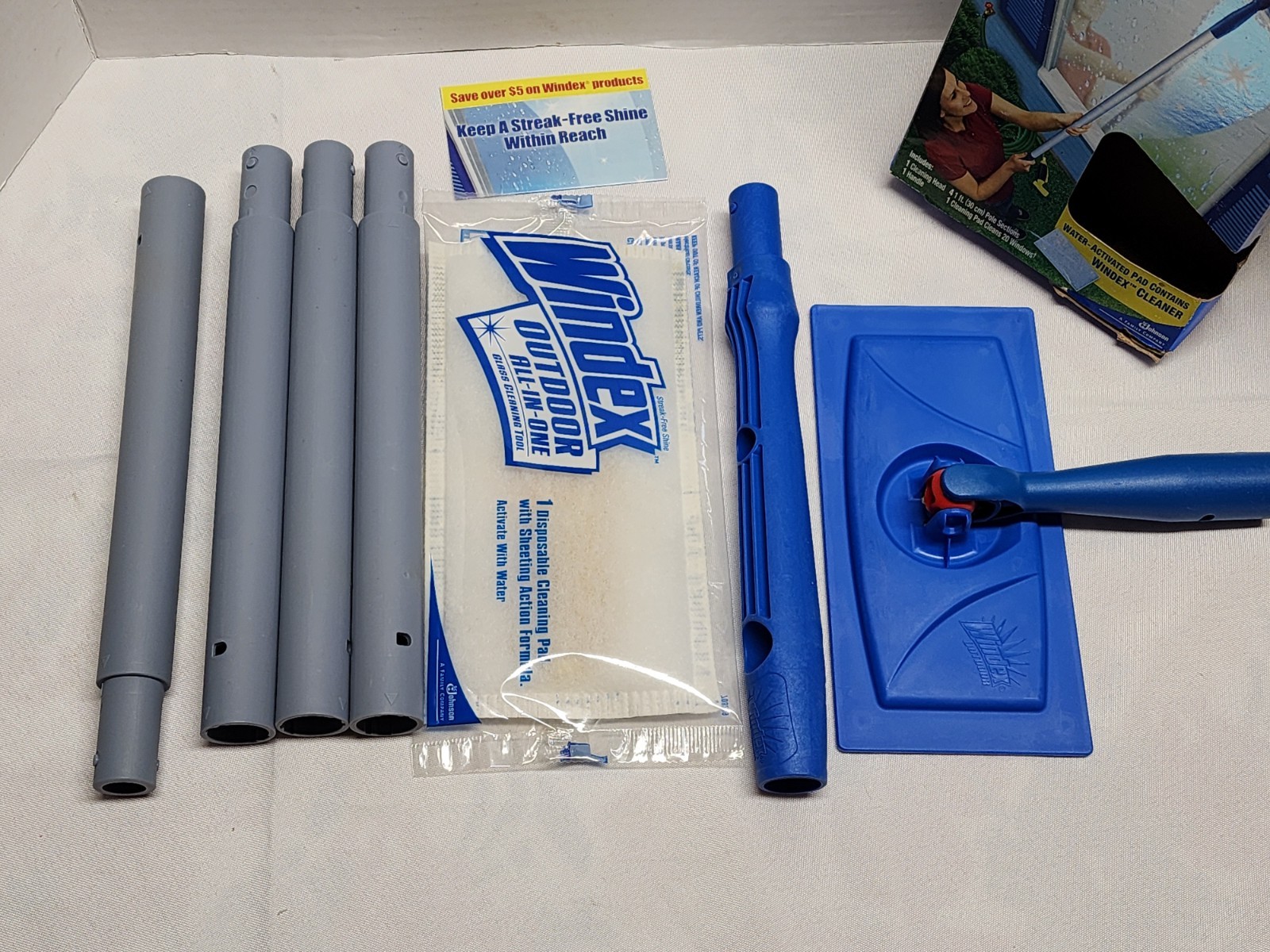 NEW Windex Outdoor All In One Glass and Window Cleaner Tool Starter Kit