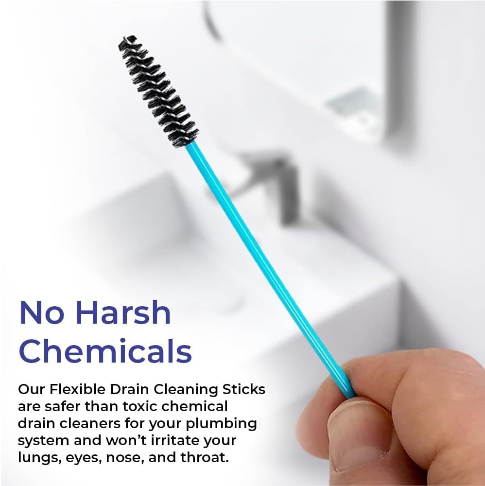 Efficient Drain Cleaning Sticks 19.5 Inch Long for Hair and Grime Removal