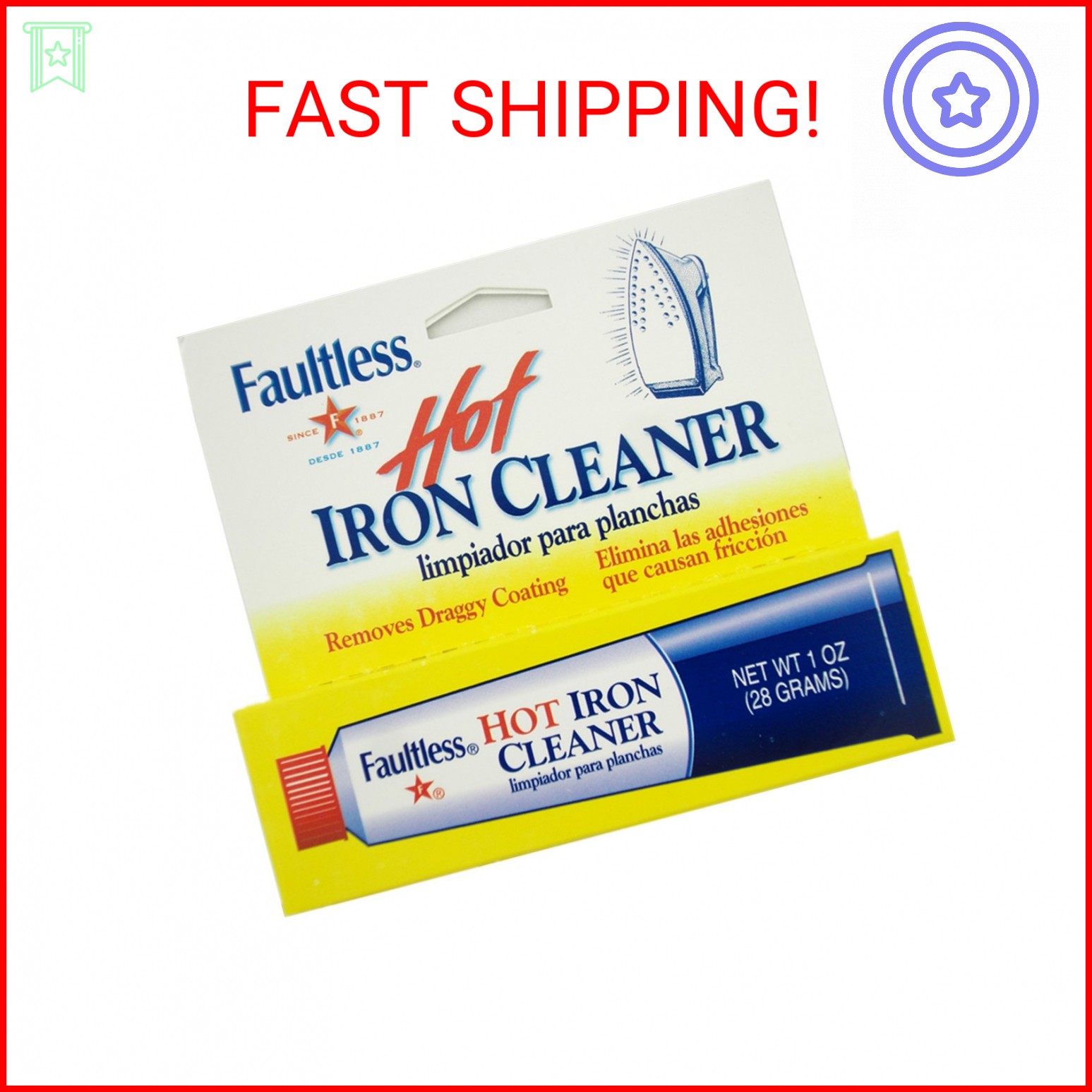 Faultless Starch 40110 Faultless Hot Iron Cleaner1oz (28 Grams)