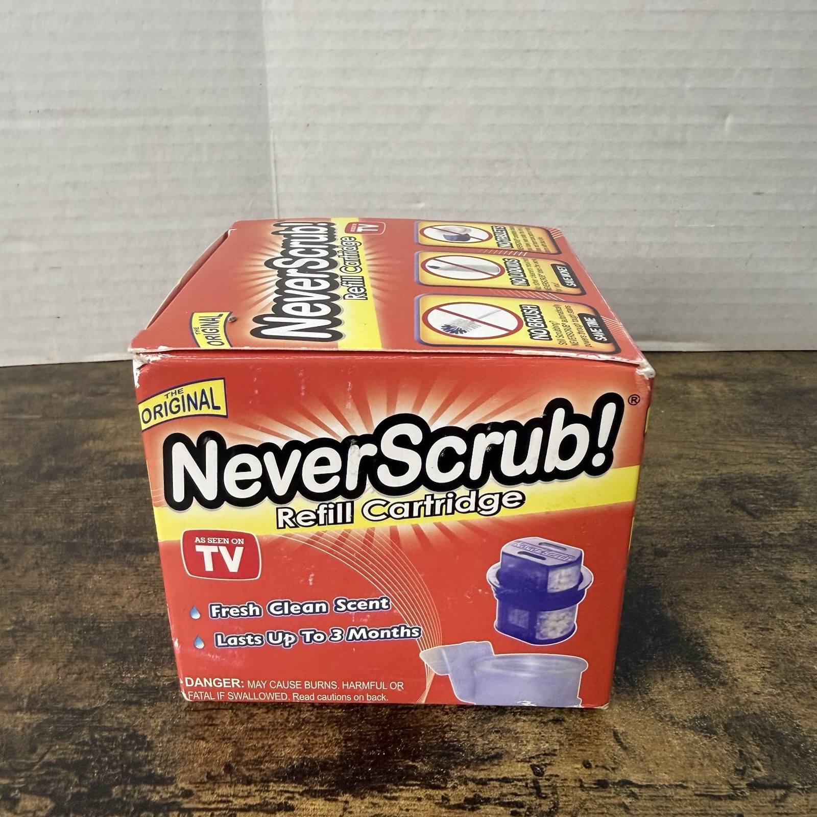Never Scrub Refill Cartridge NeverScrub Cleaning Toilet System Open Box