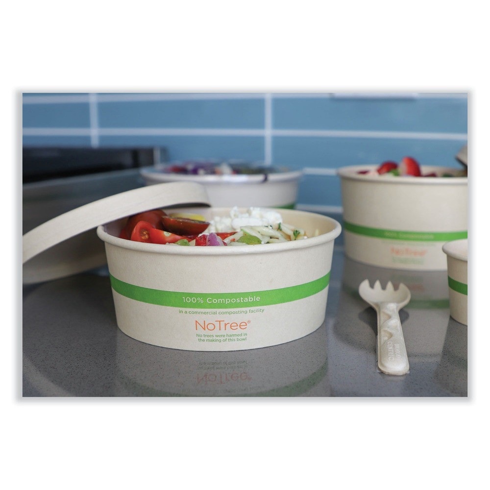 World Centric BONT32W 5.9″ dia x 3.1″h Sugarcane Paper Bowls – NTRL (300/CT) New