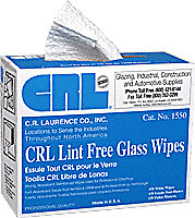 CRL BX15 150 Lint-Free Glass Wipes
