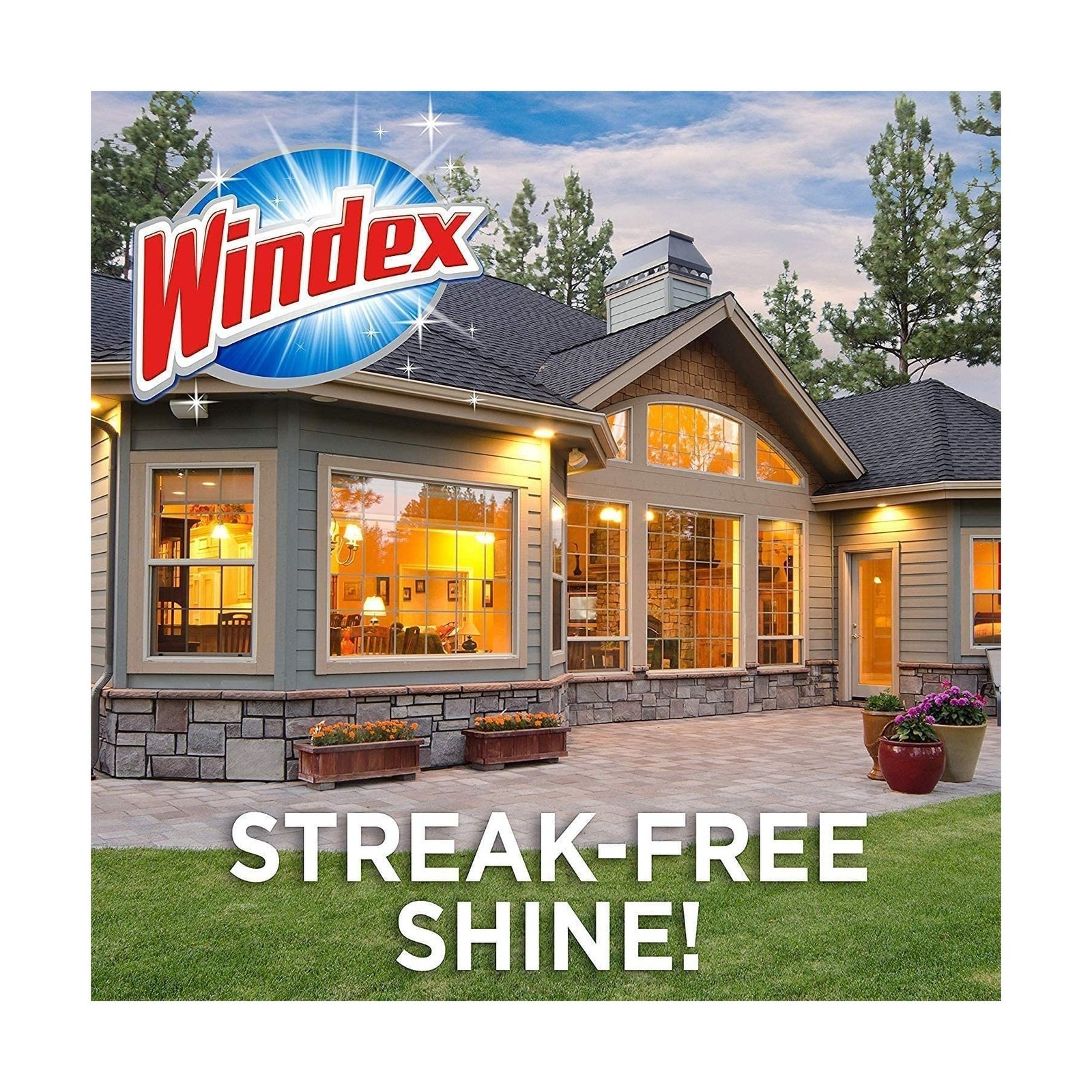 Windex Outdoor All-in-One Window Cleaner Pads Refill, 2 Count (Pack of 1)