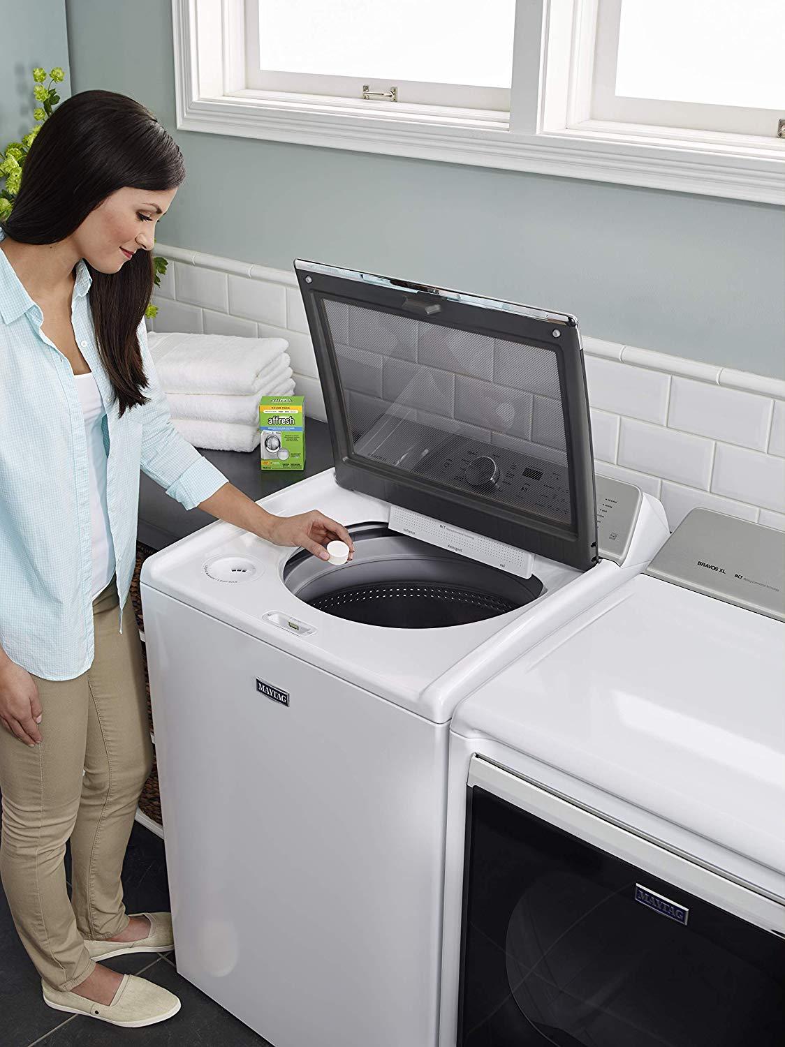 Affresh Washer Machine Cleaner, For Whirlpool, Maytag & amana, 6-Tablets, 8.4 oz