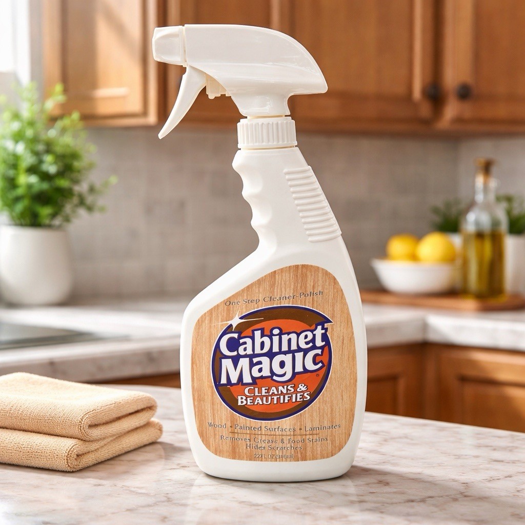 Cabinet Magic Wood Laminate Cleaner Polish Non-Aerosol 22 oz Trigger spray *NEW