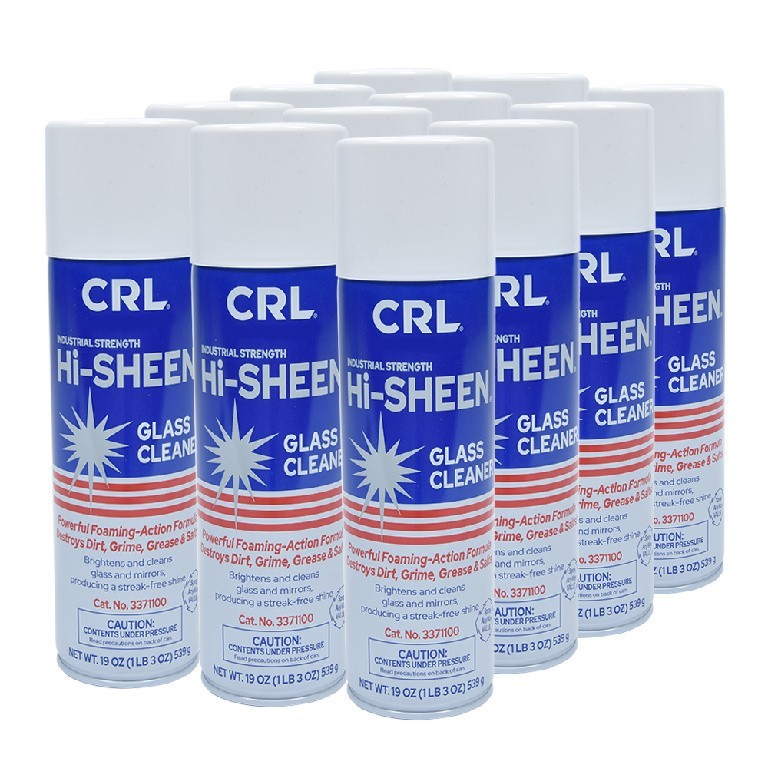 CRL Hi-SHEEN® Glass Cleaner – Full Case – 12