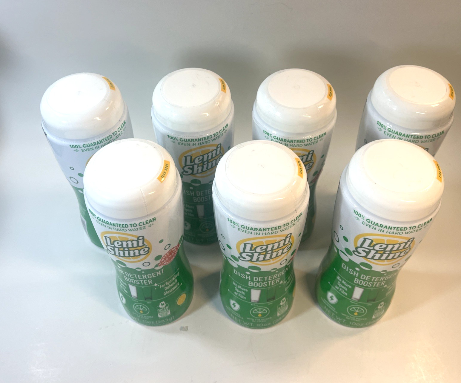 Lemi Shine Dish Detergent Booster 10 oz Pack of 7 Hard Water Stain Remover
