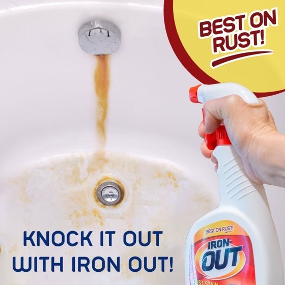 Iron OUT Rust Stain Remover Spray Gel, Remove Rust Stains in Bathrooms, Kitch…