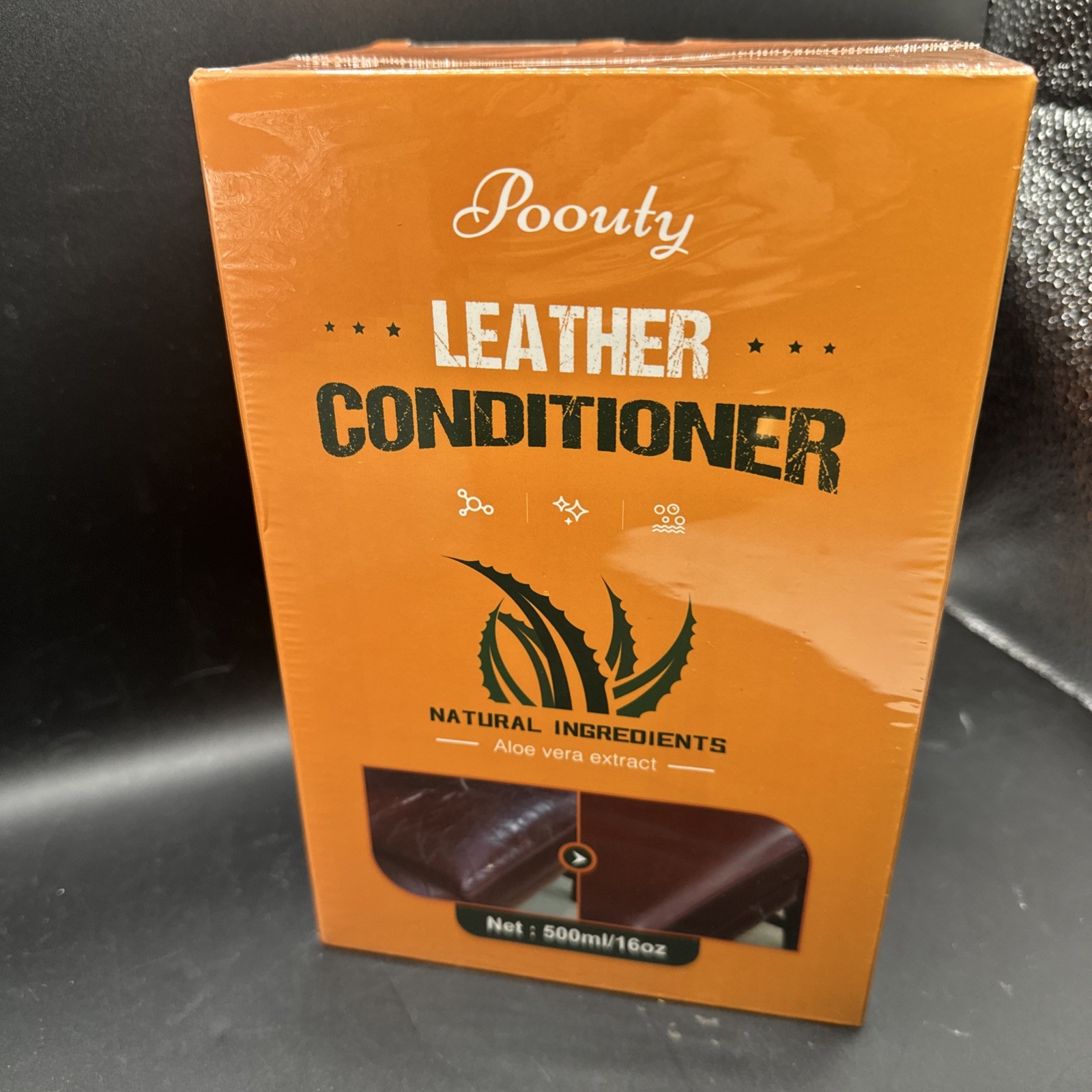 Poouty Leather Conditioner 500ml/16oz With Aloe Vera Extract