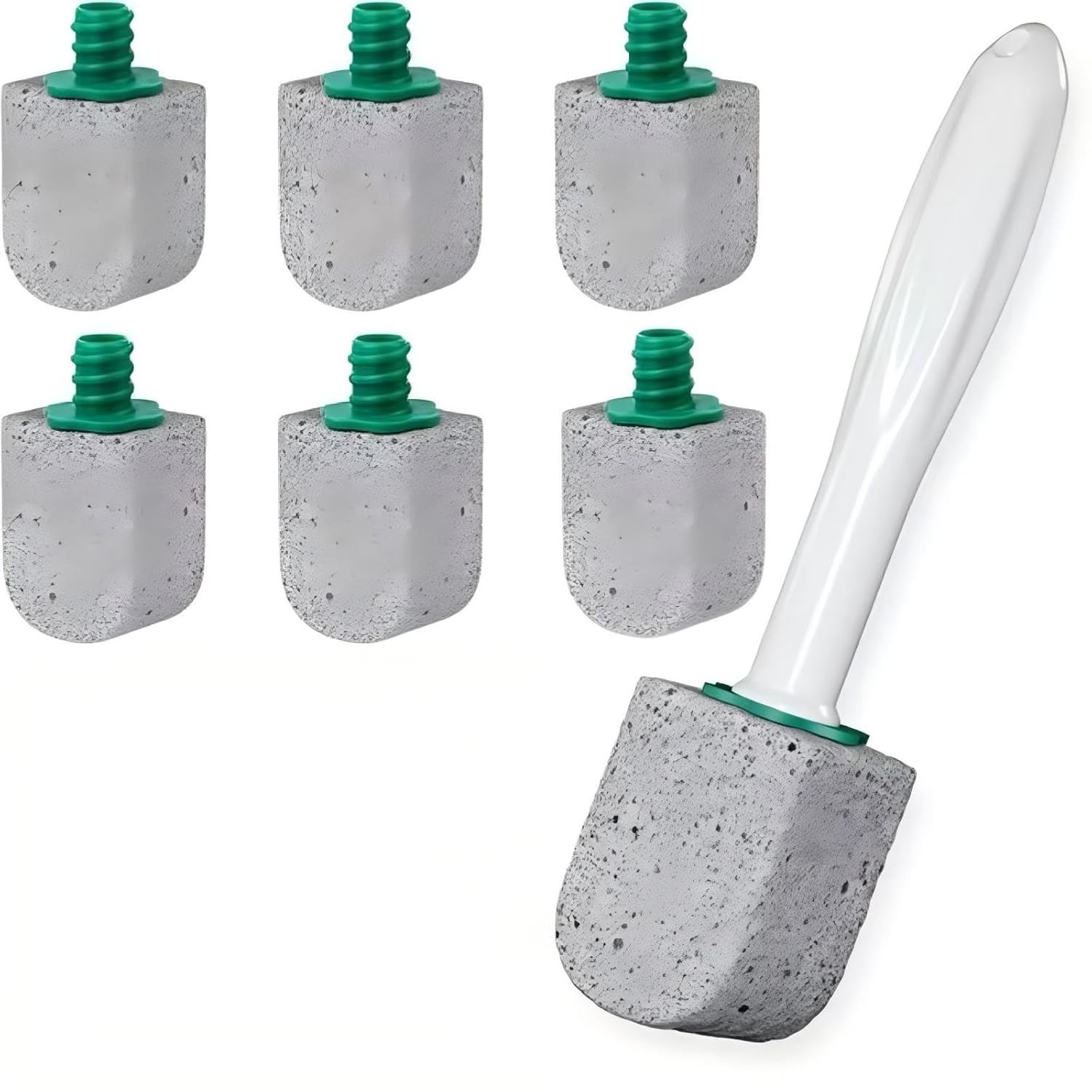6 Pack Pumice Cleaning Stones with Handle Scouring Pumice Stone Set, Pumice