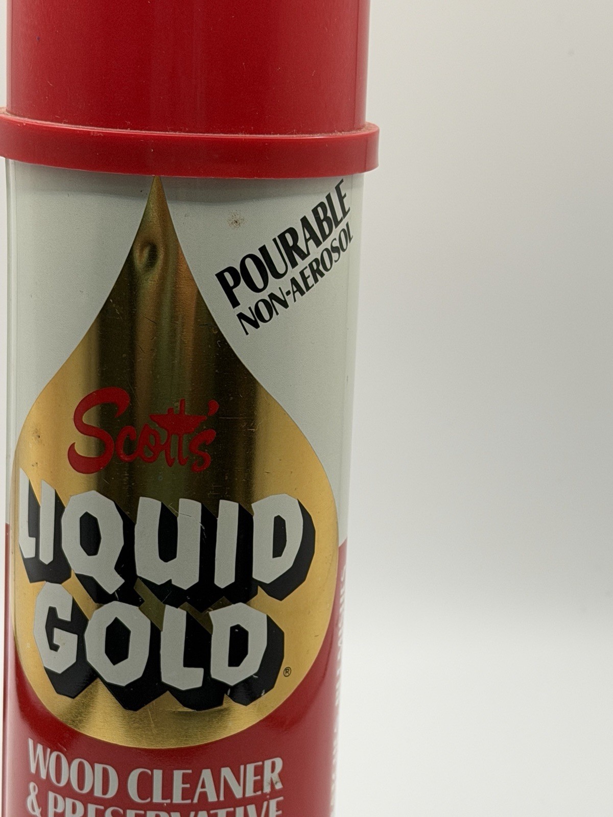 Vintage Scott’s Liquid Gold Wood Cleaner & Preservative Pourable Non Aerosol