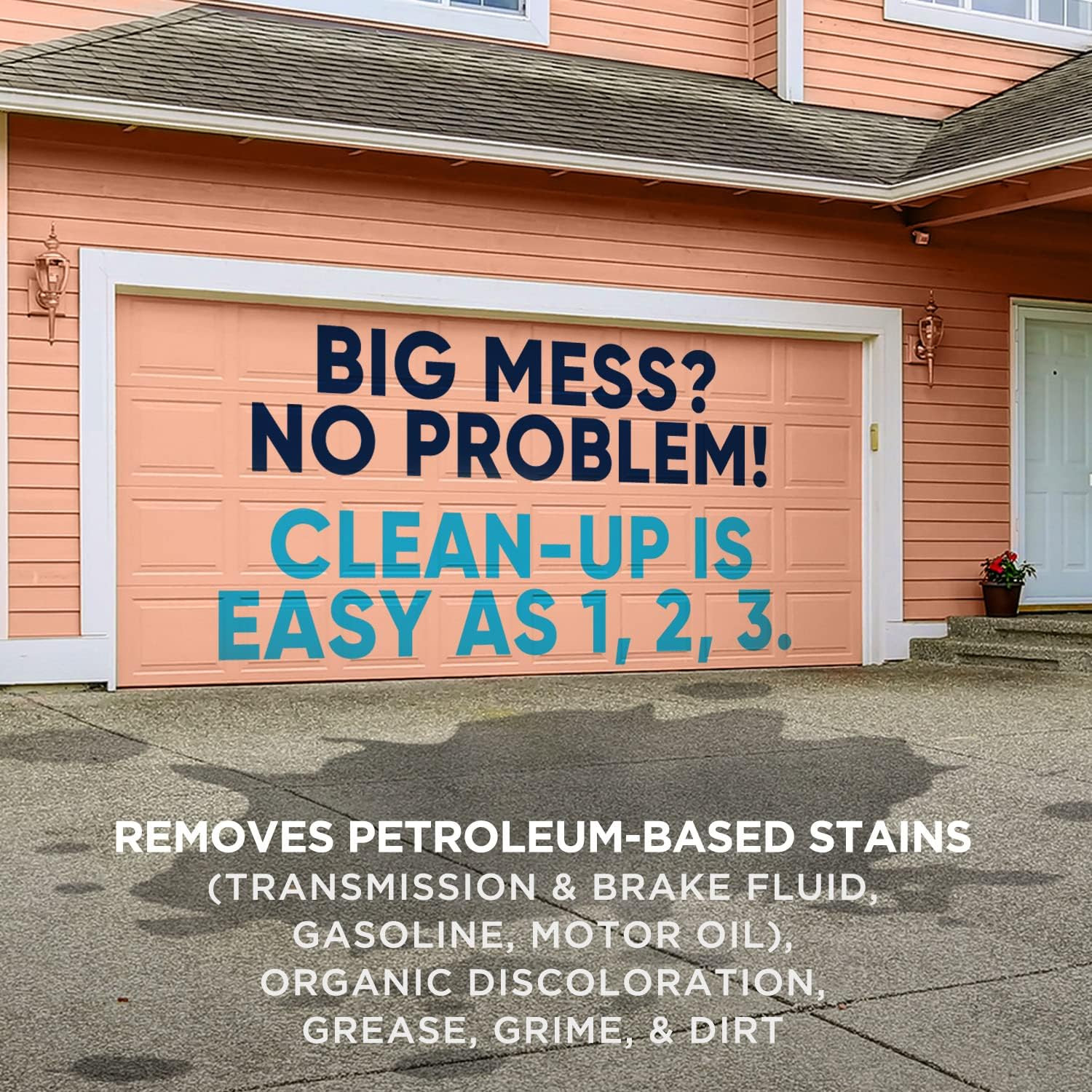 Smart ‘N Easy Concrete Oil, Grease & Stain Remover, Cleans Grime, Dirt & Petrole