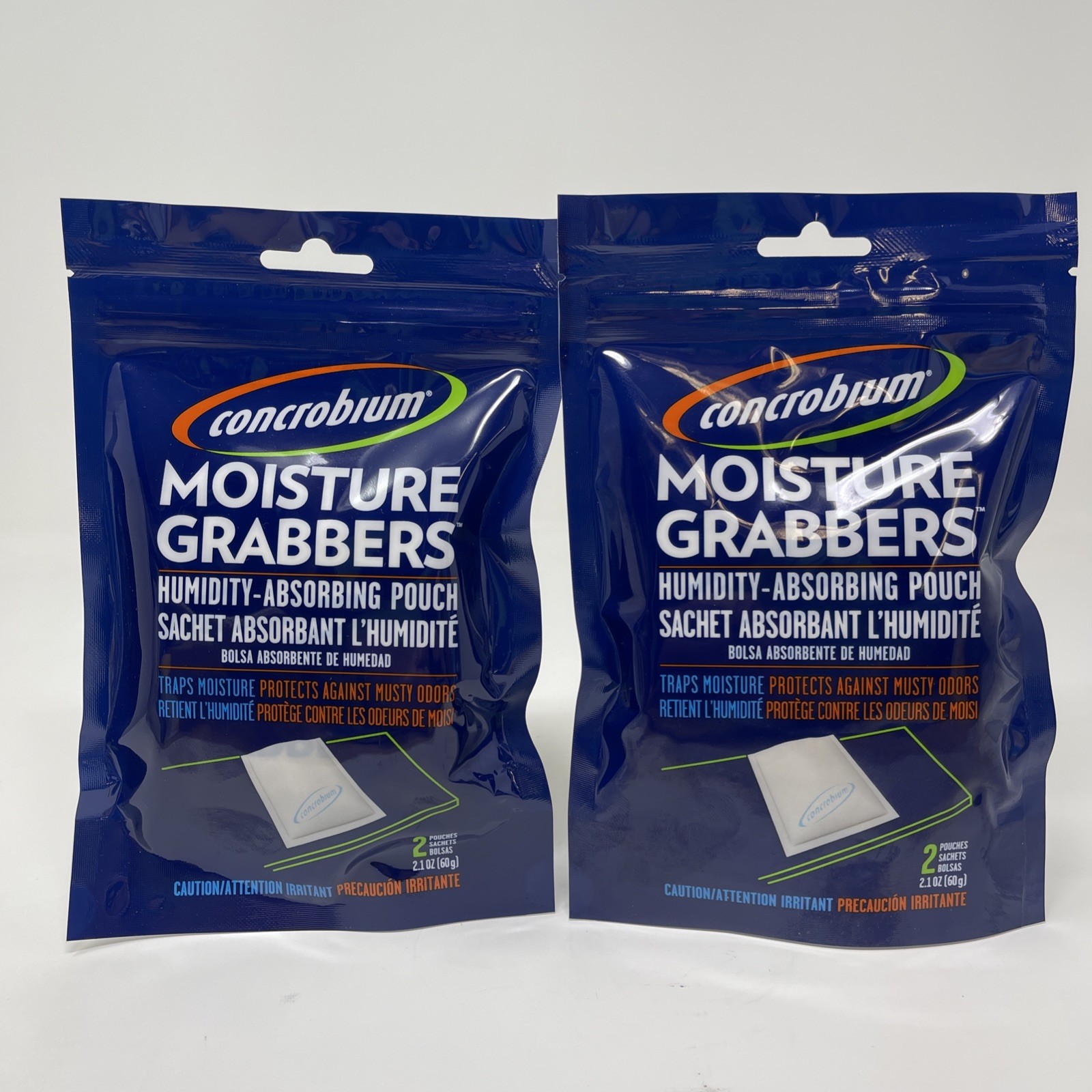 2 Pack – Concrobium Moisture Grabbers Humidity Absorbing Pouch Mini 2.1 Oz.