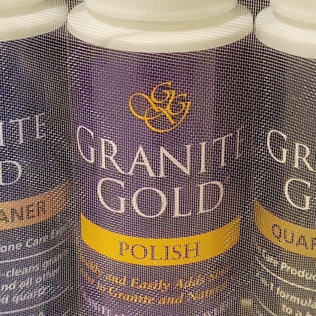 Granite Gold Care Sampler Set Daily Cleanser, Polish, Quartz Spritz