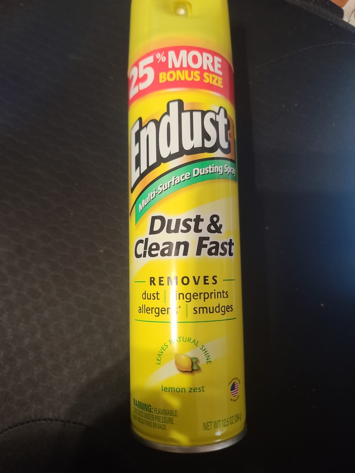 Endust® Multi-Surface Dusting and Cleaning Spray, Lemon Zest, Aerosol, 12.5 oz.