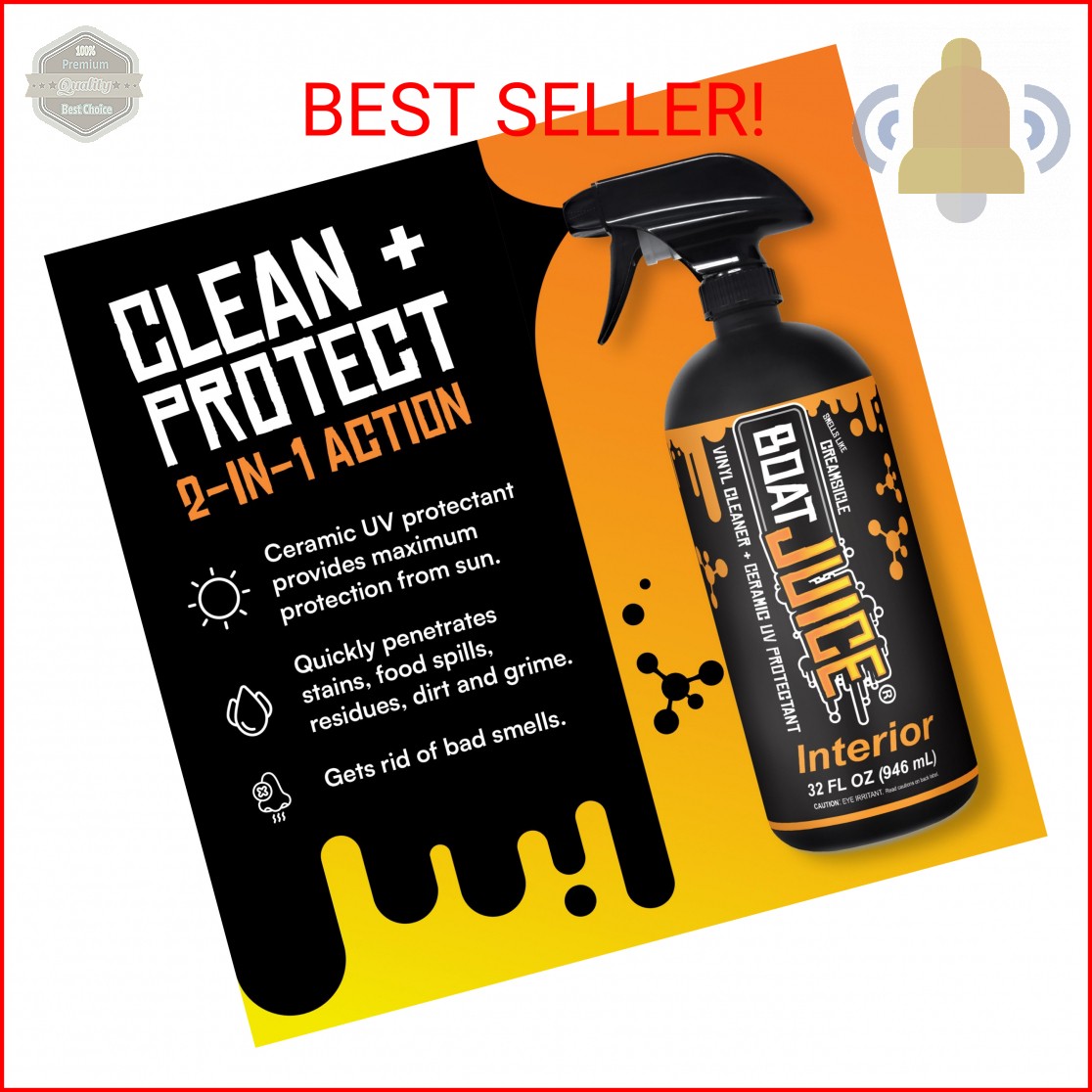 Boat Juice Interior 2-in-1 Vinyl Boat Seat Cleaner & Ceramic UV Protectant Spray