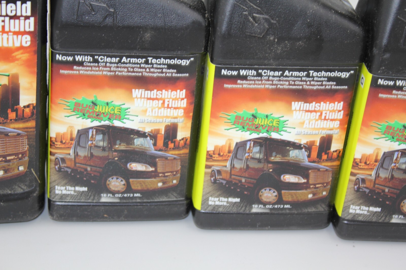 Lot of 4 (1 32oz, 3 16oz) Bug Juice Remover Windshield Wiper Addititive Bottles
