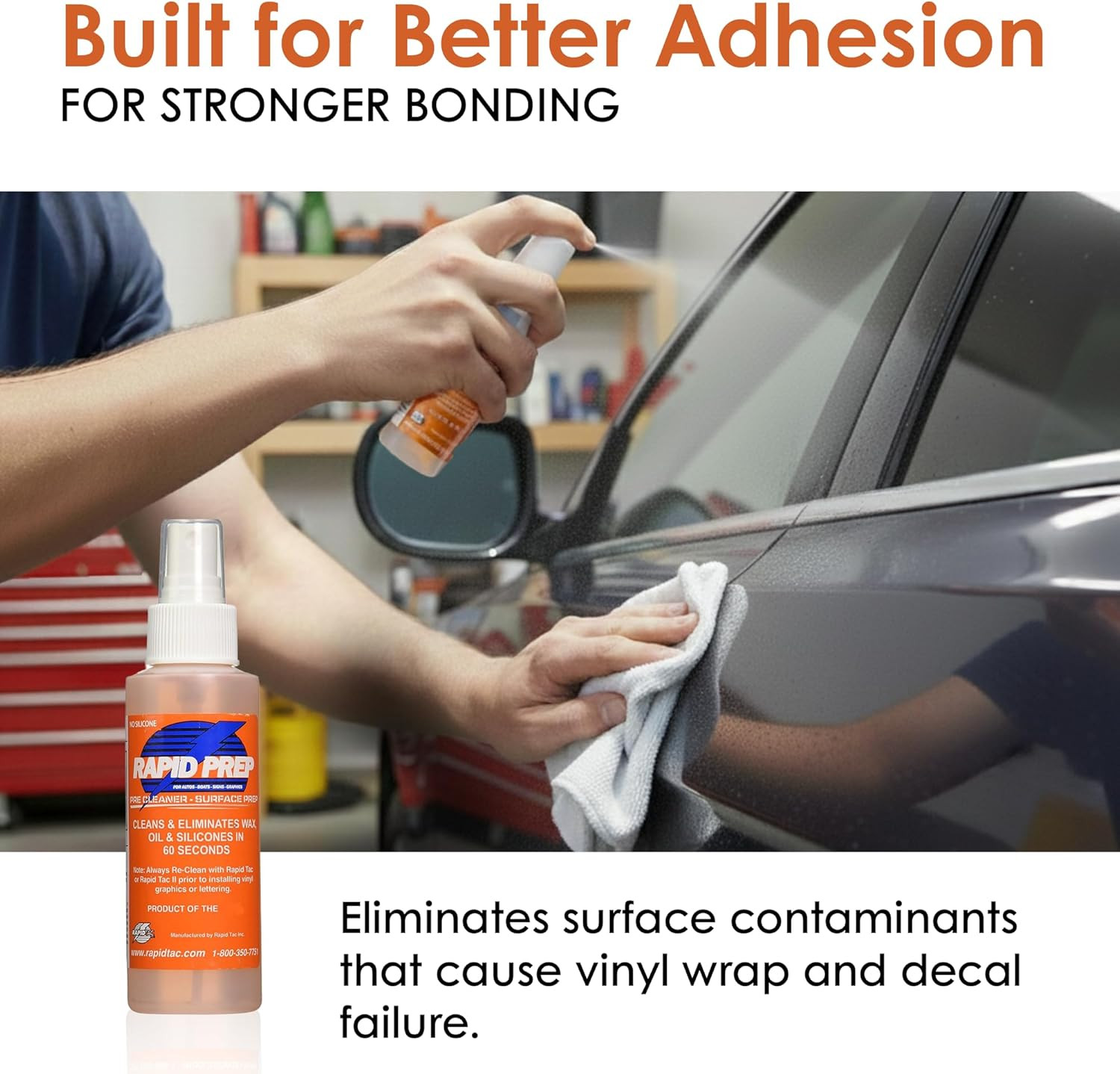 Rapid Prep Surface Cleaner 4 Oz | Safe Water Based Solution Removes Wax, Grease,