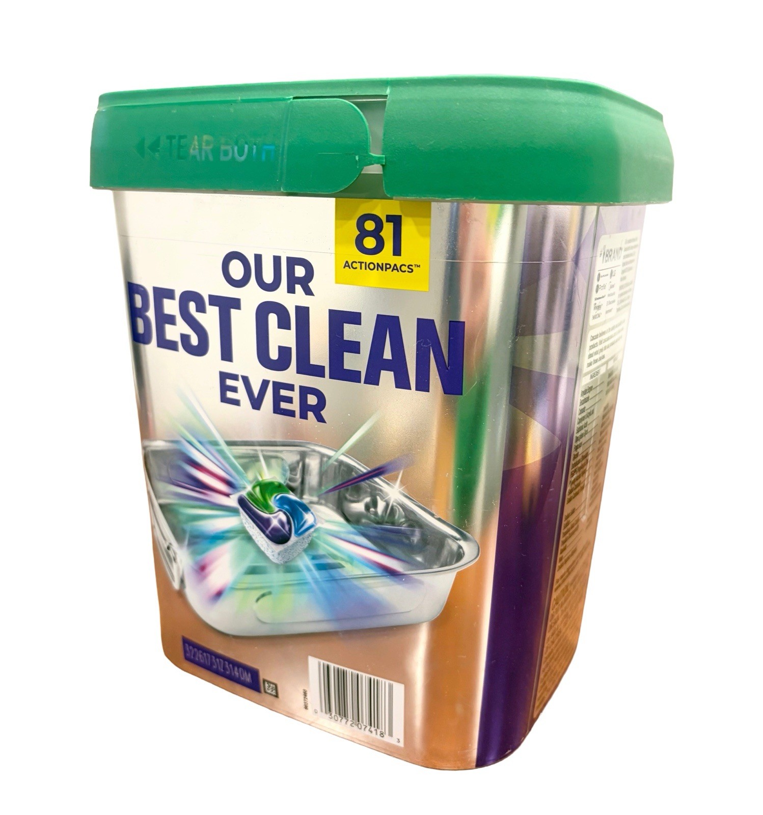 Cascade Platinum Plus dishwasher detergent 81 Actionpacs 2.76lbs