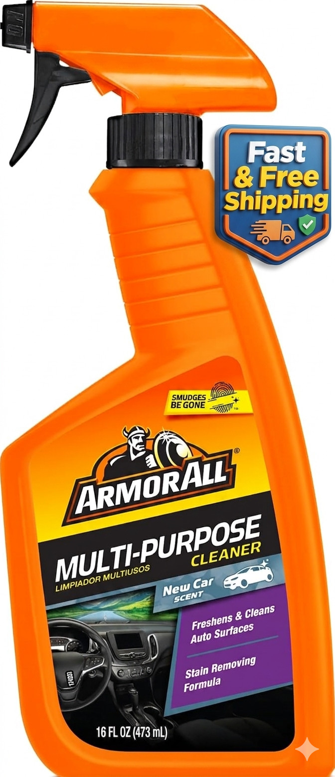 Multi-Purpose Car Cleaner Spray, 16 fl oz Spray Bottle, With New Car Scent