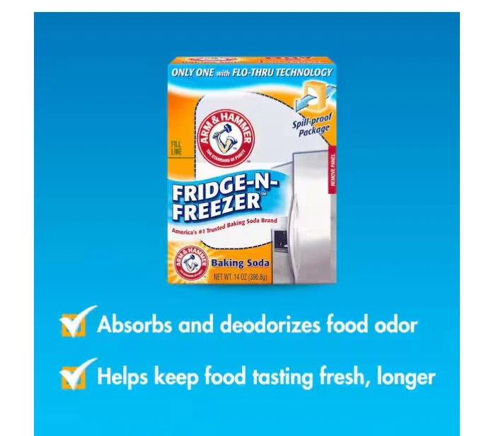 Arm & Hammer Fridge-N-Freezer Baking Soda, 14 Oz. – Pack of 6