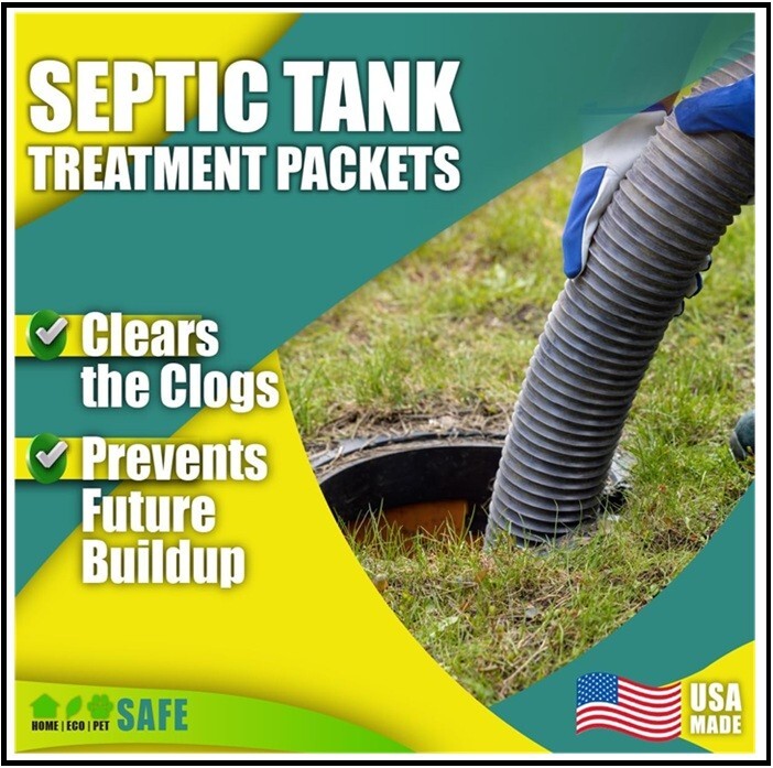 GREEN PIG Live Tank Treatment Aids in The Breakdown of Septic Waste to Prevent B
