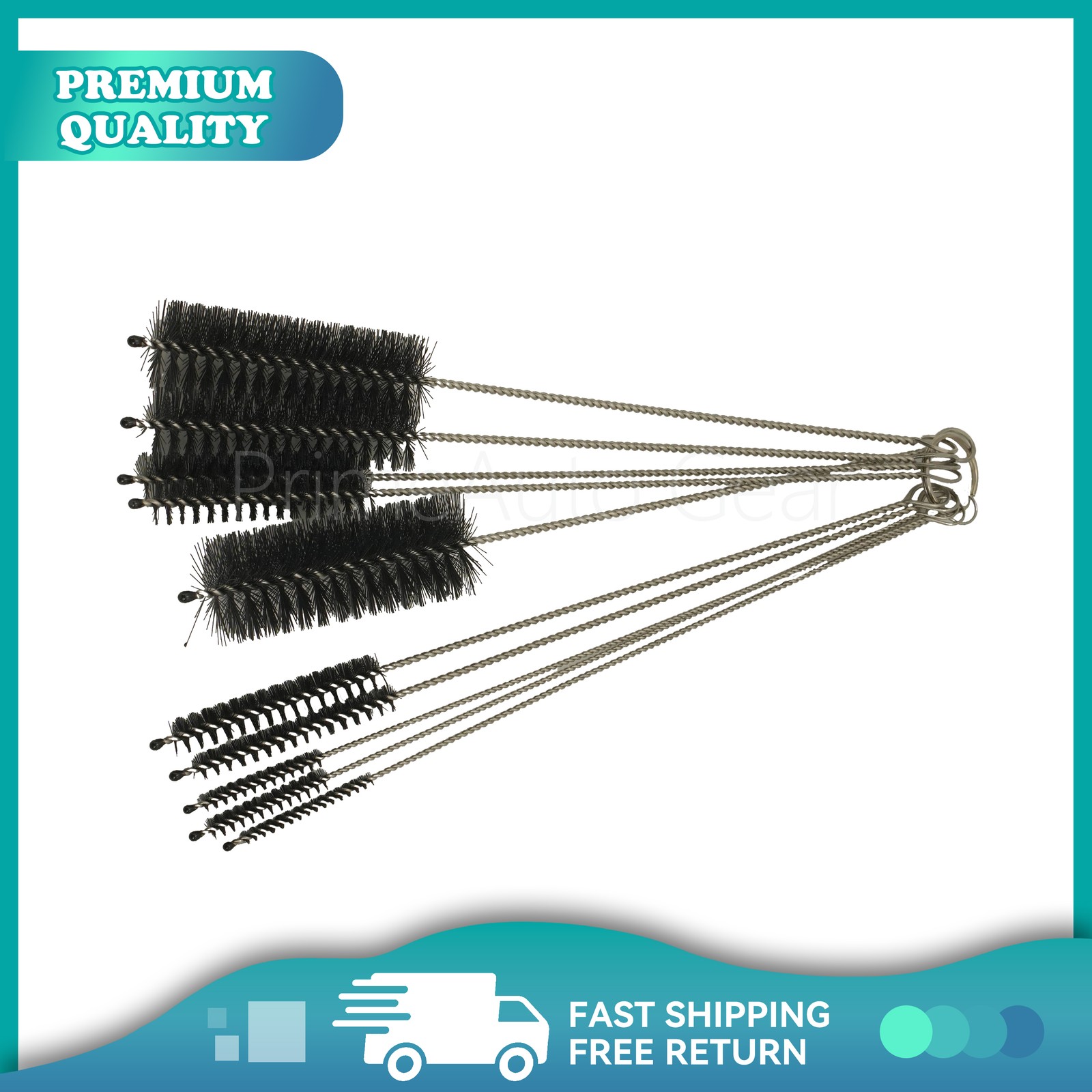 10PCS Set Nylon Small Long Cleaning Straw Brush Cleaner Bottle Tube Pipe