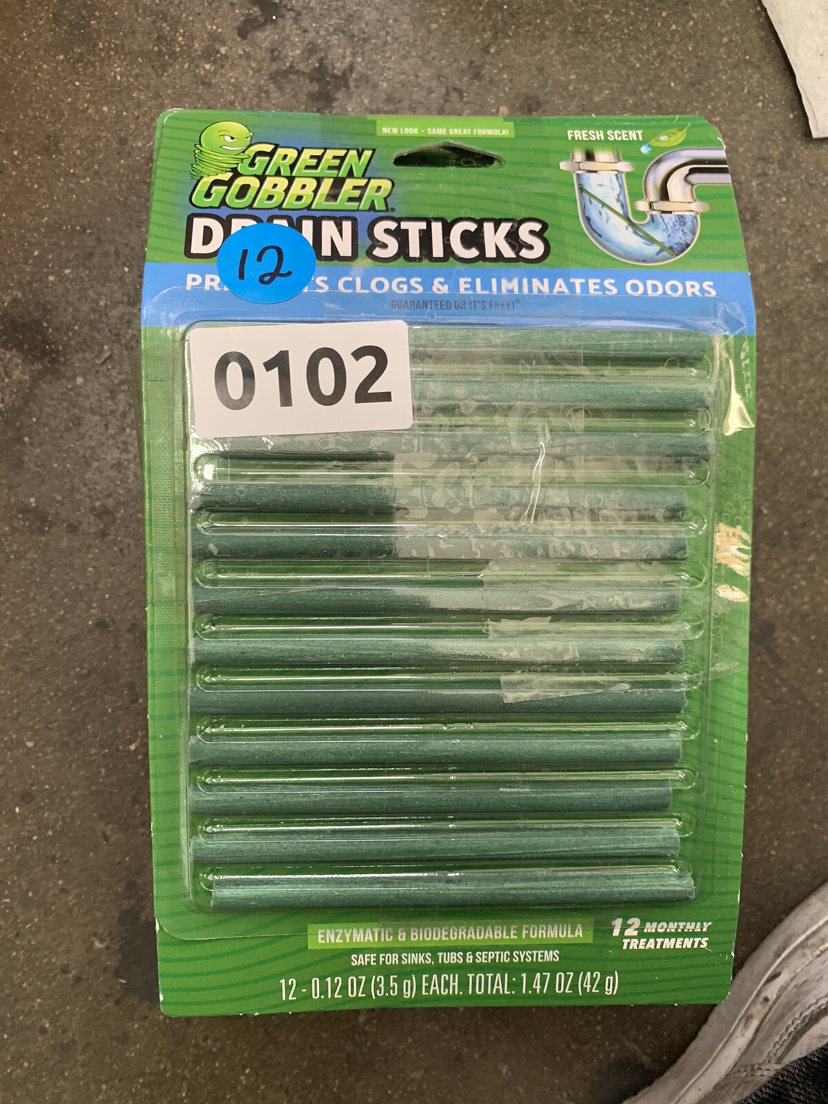 Green Gobbler Bio-Flow Drain Cleaning and Deodorizing Sticks (10-pack)