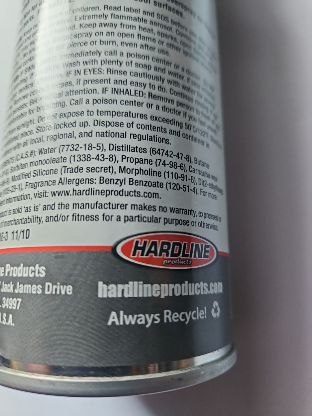 Genuine HARDLINE Products 12oz RX UV PROTECTANT CLEANER & POLISH NOS OEM R2S4