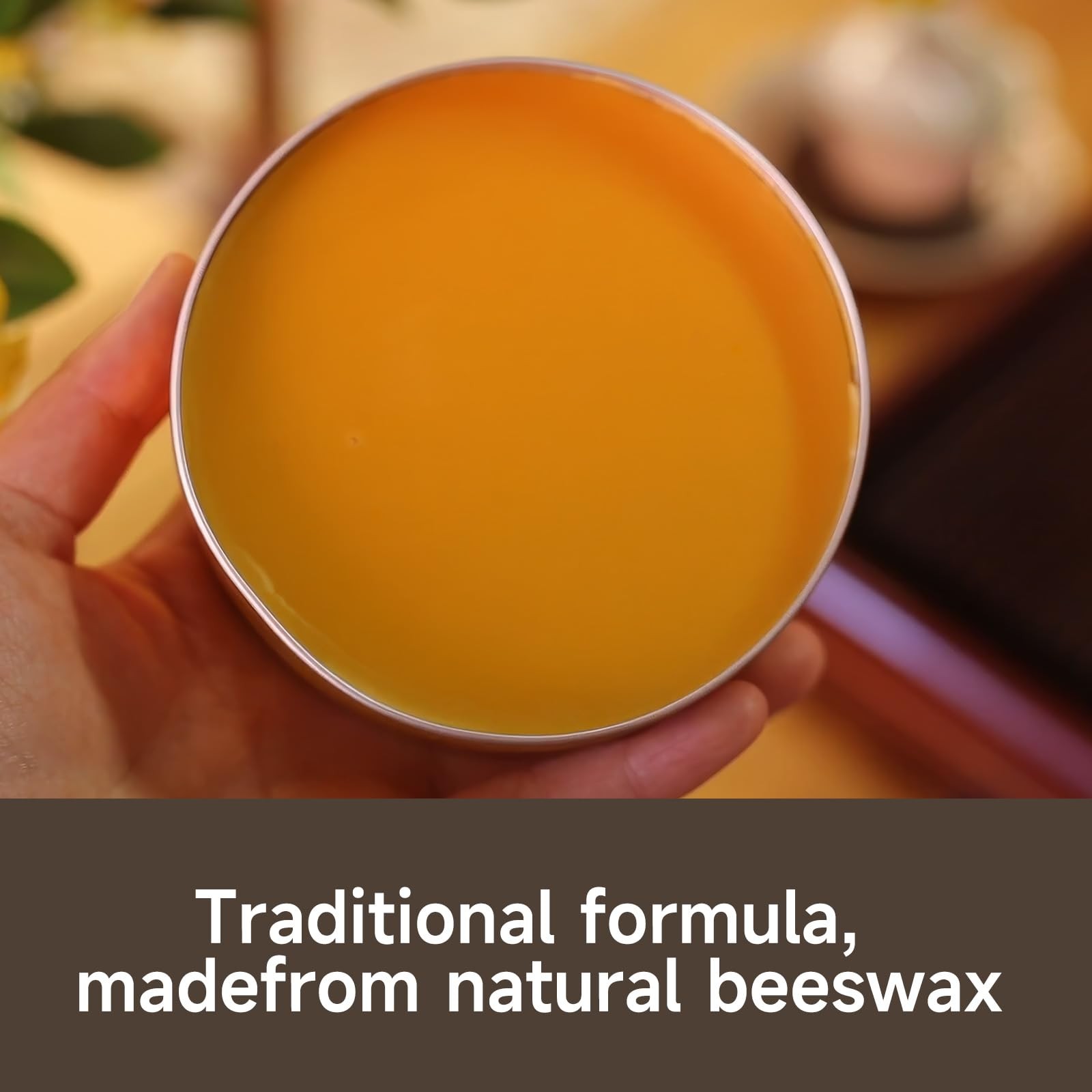 Beeswax Furniture Polish, Cabinet and Table Restorer, Natural Wood Conditione…