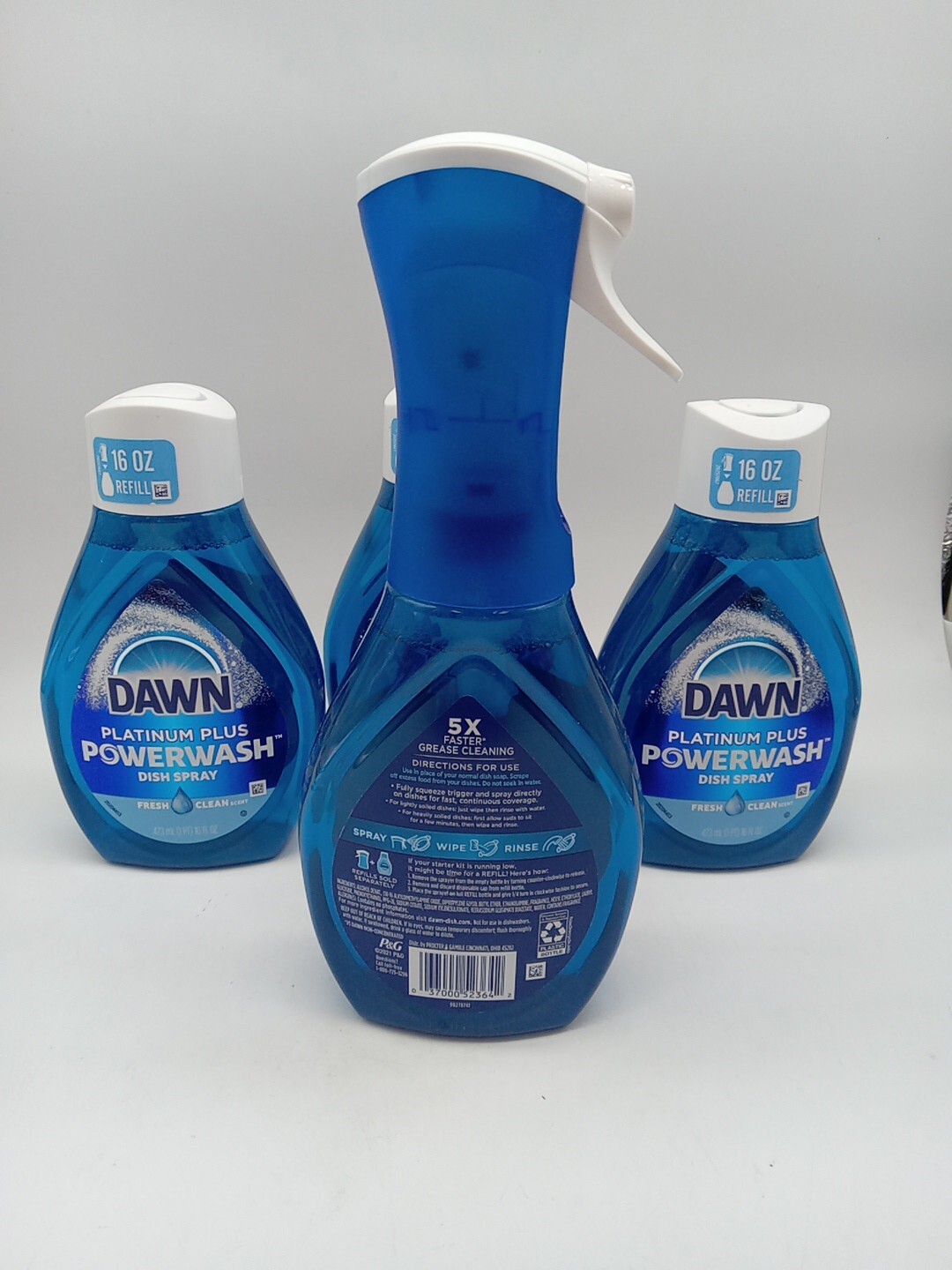 DWAN Ultra PLATINUM POWERWASH Dish Spray 16 OZ Starter Kit+ 3 Refills. .. 127