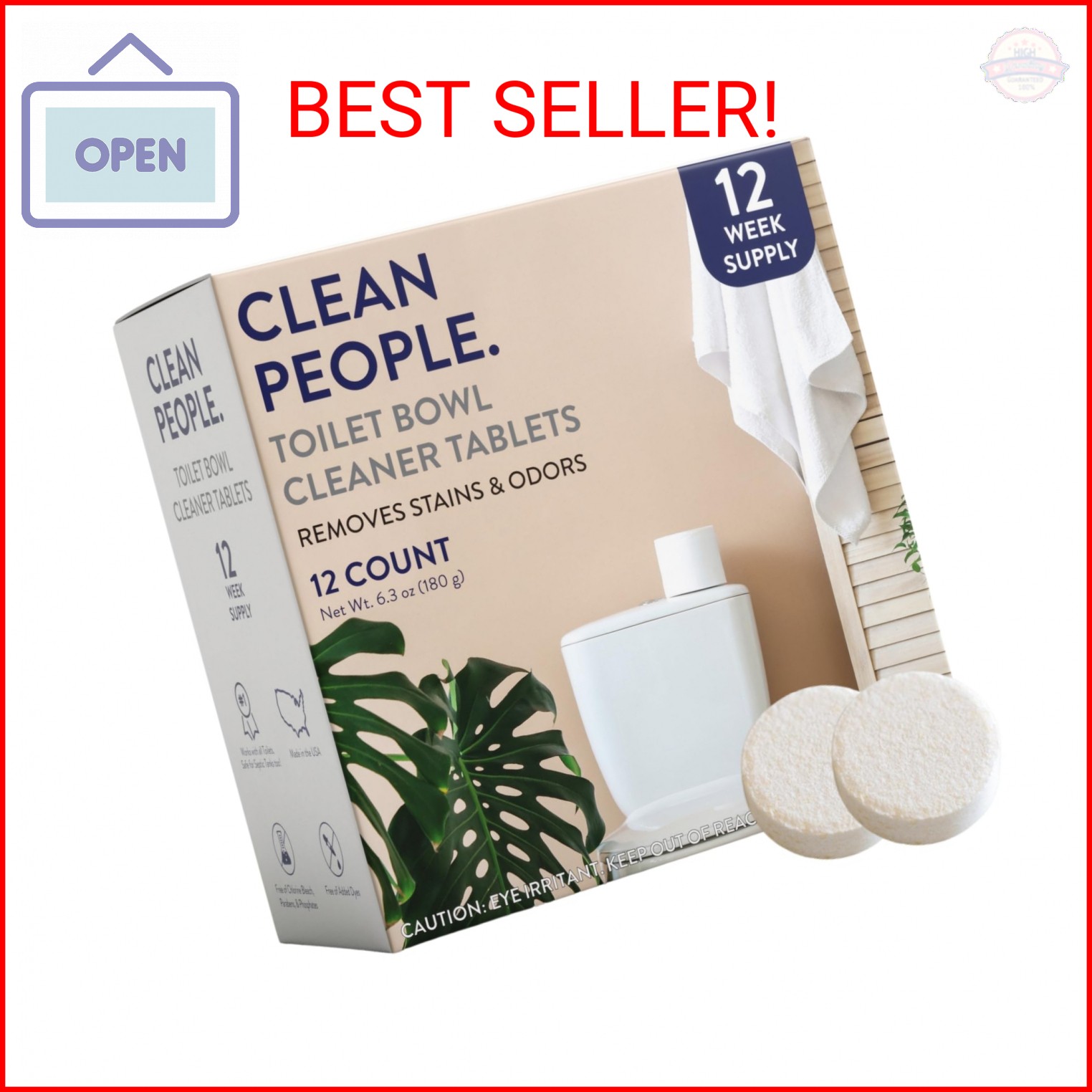 THE CLEAN PEOPLE Toilet Bowl Cleaner | Eco Friendly Toilet Bowl Cleaner Tablets