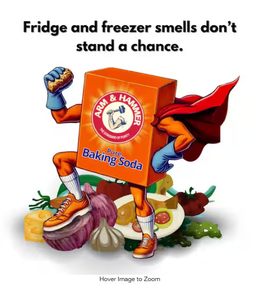 Arm & Hammer Baking Soda Fridge-n-Freezer Odor Absorber, Orange 14 oz Pack of 12