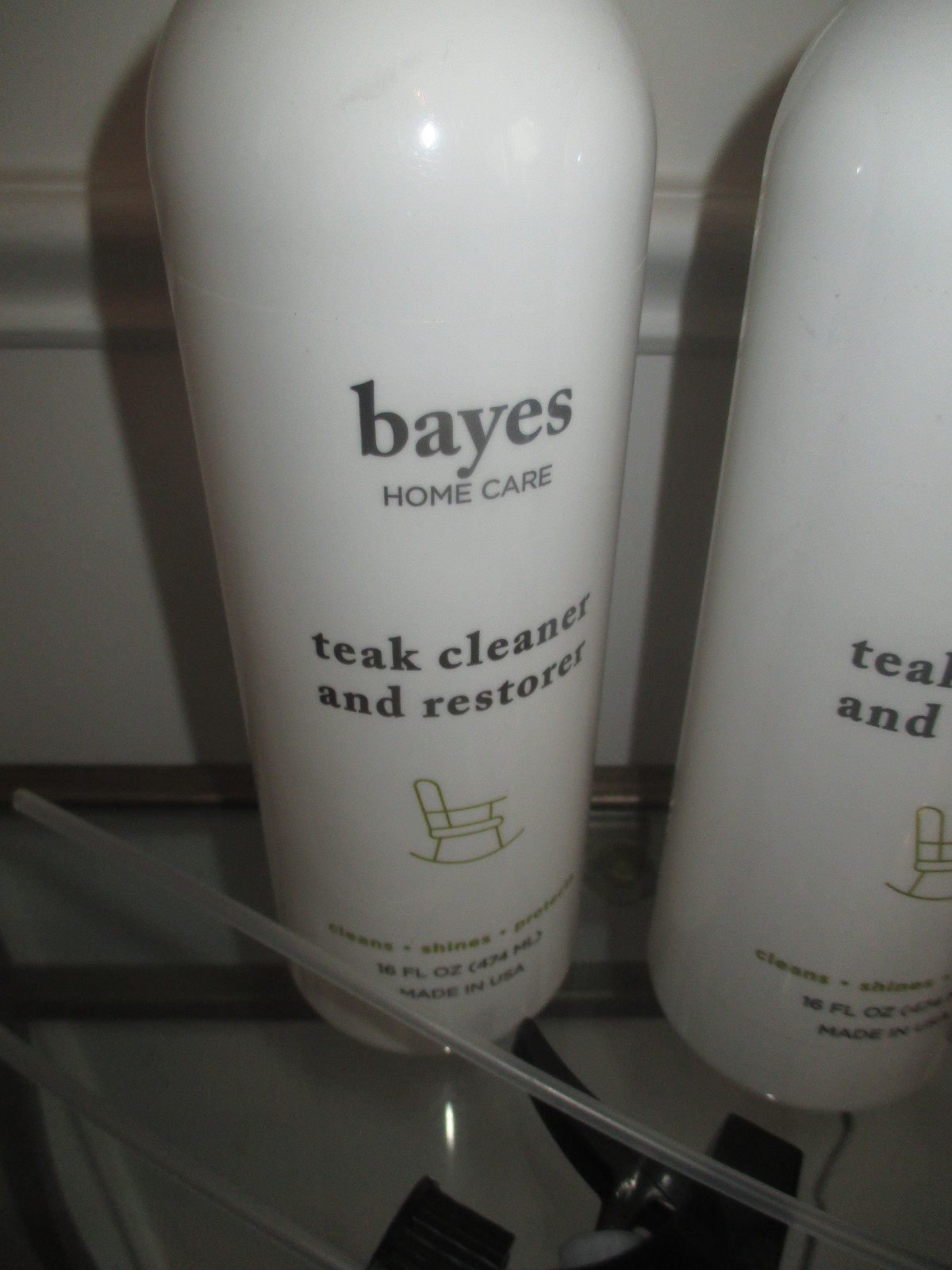 BAYES “NEW” lot of 2 Teak Cleaner and Restorer 16 fl oz