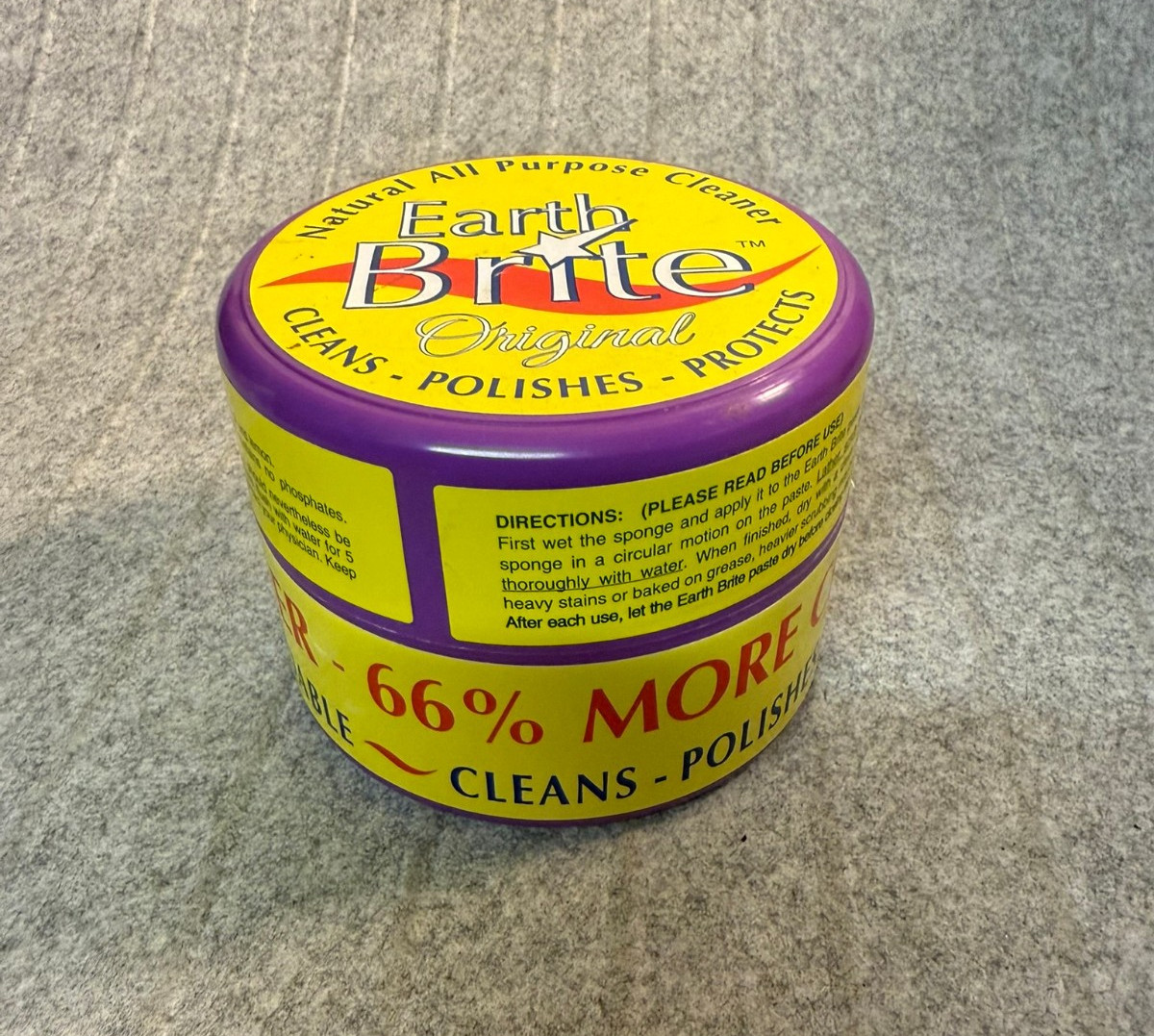 EARTH BRITE Original Natural All Purpose Cleaner 17.5 Oz. France NEW