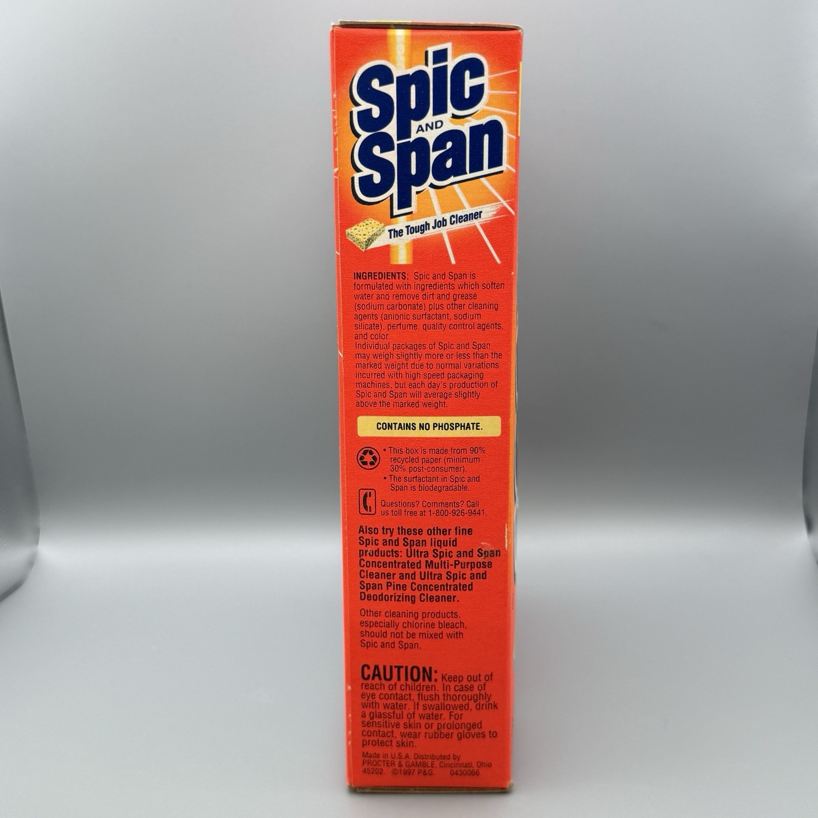 Spic and Span Extra Strength Powder Original Formula Tough Job Cleaner, 27oz