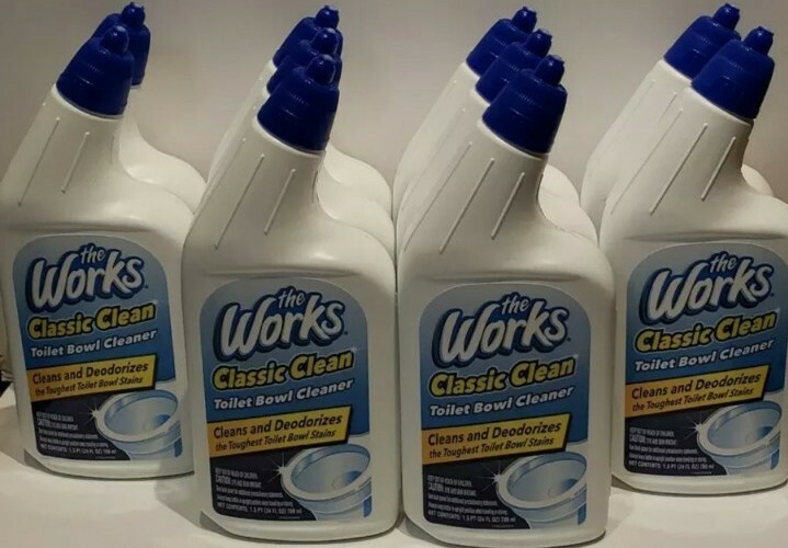 Lot Of 10 Toilet Bowl Cleaner, The Works 24 fl oz Fast Shipping