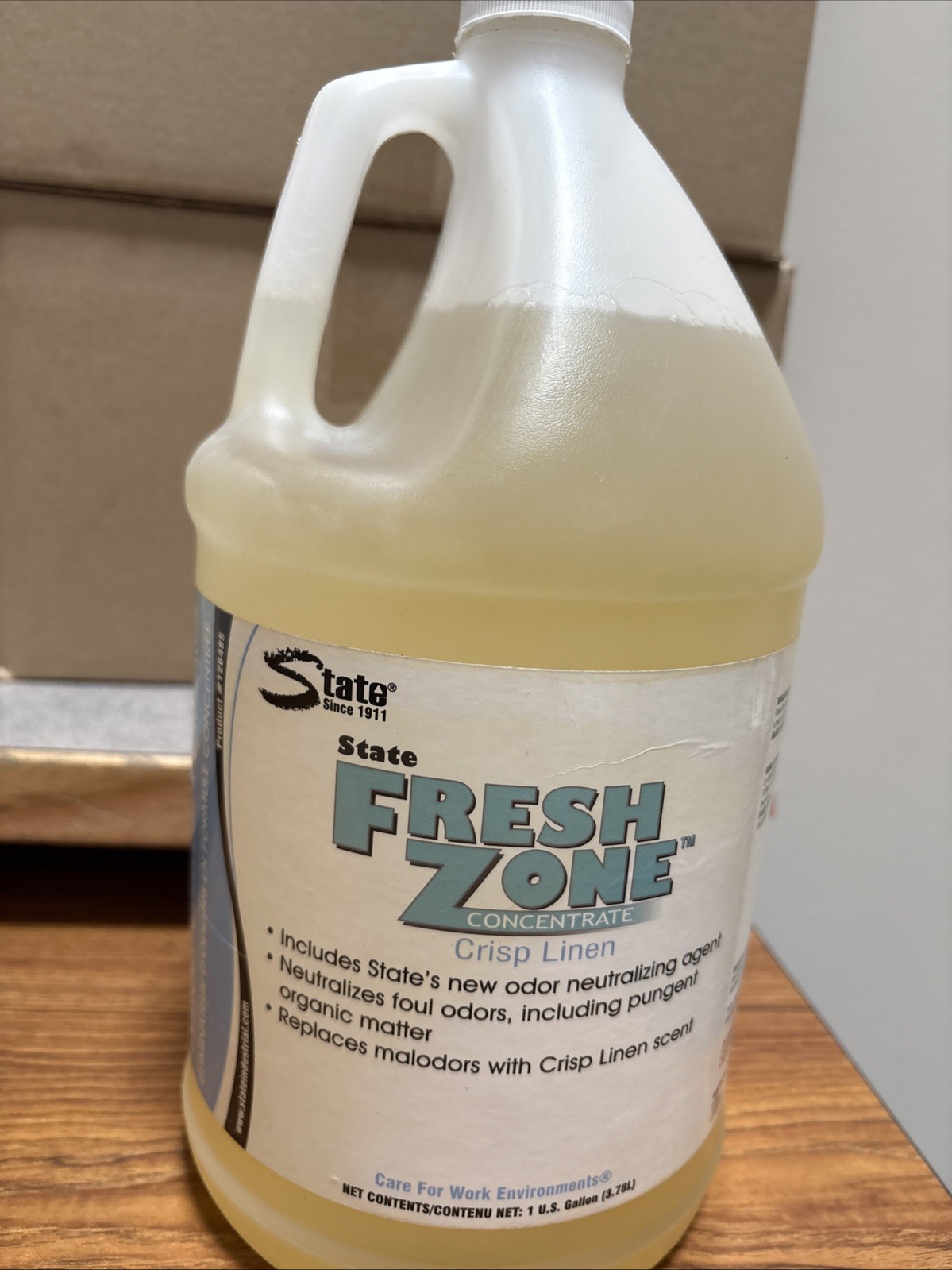 State Fresh Zone Concentrated Odor Eliminator Crisp Linen 1gal